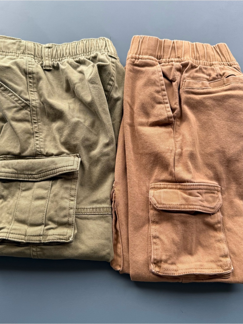 wonder nation Cargo Sweatpants - Olive Green and Rust
